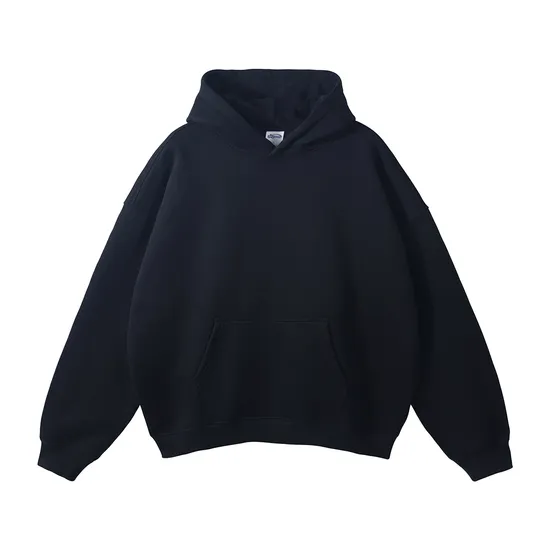 Haute qualité 360g polaire poids lourd blanc plaine personnalisé impression bouffée broderie unisexe surdimensionné pull Sudaderas personnalisé brodé hommes essentiel à capuche