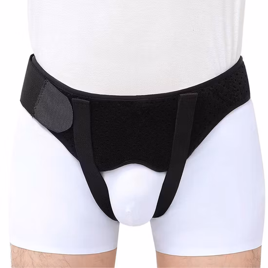Coussinets de Compression de soutien pour hernie de l'aine, soulagement de la douleur, attelle en treillis, ceinture médicale ombilicale pour hernie inguinale, pour hommes et femmes